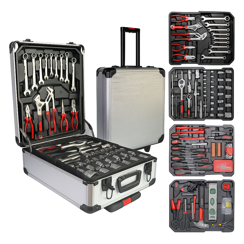 Set Herramientas 187 Pzs Maletín Aluminio