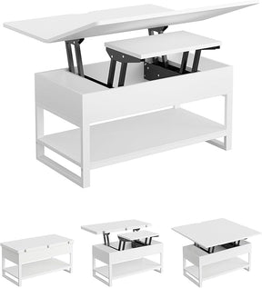 Mesa de Centro Elevable 3 en 1 – Compacta, Versátil y Moderna