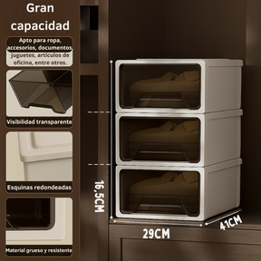 Kit 8 Cajas Apilables - Almacenaje Inteligente