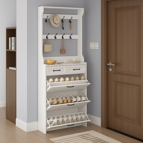 Organizador Perchero Zapatero con Cajones