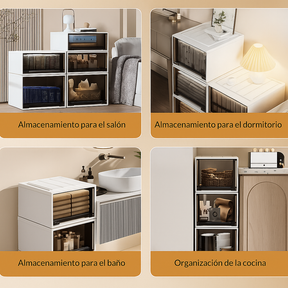 Kit 8 Cajas Apilables - Almacenaje Inteligente