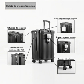 Maleta Viaje TSA con Ruedas Giratorias